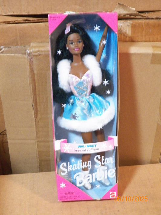 Skating Star Black Barbie Doll
